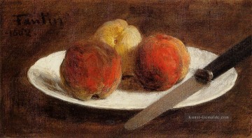 pfirsiche - Teller Peaches Stillleben Henri Fantin Latour